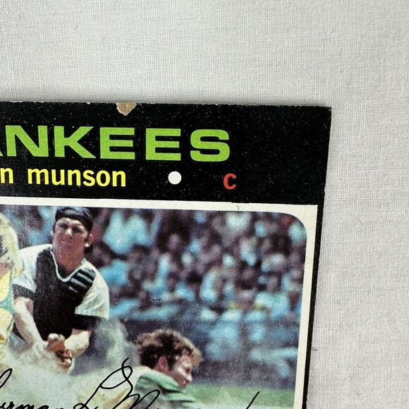 Thurman Munson 1971 Topps All Star Rookie  #5 NY Yankees Baseball Card Vintage - Picture 3 of 4